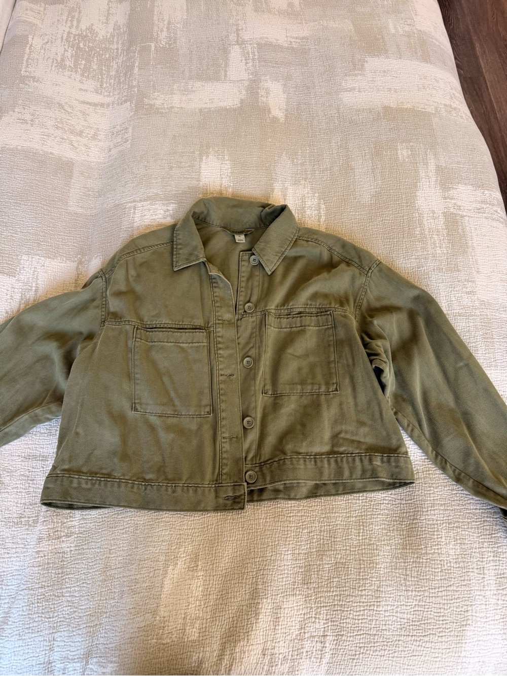 Old Navy Olive Utility Button-Front Jacket - Women